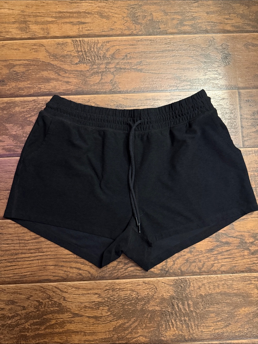 Beyond Yoga Black Athletic Drawstring Shorts